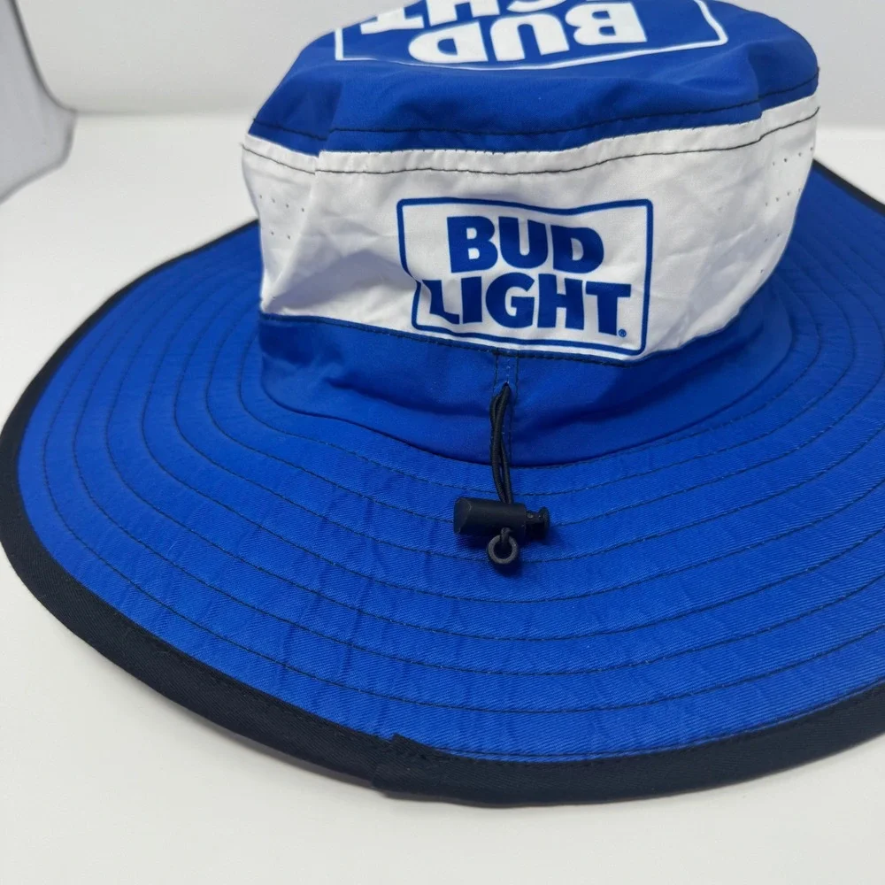 Beer Boonie Bucket Hat Wide Brim Beach Fishing Hiking Hat L XL Chin Strap